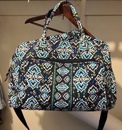 Vera Bradley Ink Blue Weekender Duffel Bag