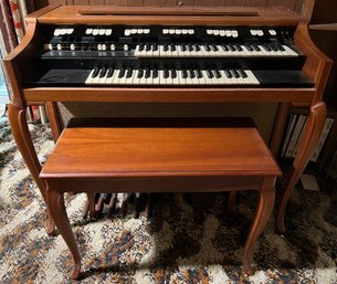 Hammond Organ M-103 With Sheet Music Storage Bench