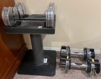 Golds Gym Adjustable Dumbbells With Stand