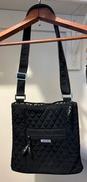 Vera Bradley Black Quilted Cross Body Bag