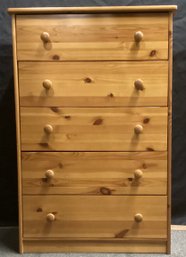 Pine Chest Of Drawers, 5 Drawer