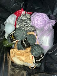 Large Lot Of Assorted Skeins Of Yarn