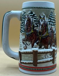 1984 Budweiser Clydesdale Holiday Stein CS62