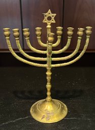 Vintage Brass Menorah Hanukkah