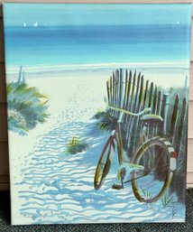Beach Cruiser Signed Print On Canvas