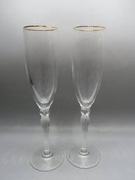 Waterford Crystal Champagne Glasses - Set Of 2