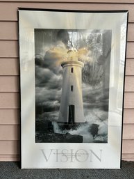 Crashing Waves Vision Framed Poster