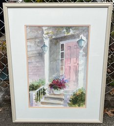 Mambro Artist Signed Watercolor Print Framed