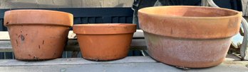 Terracotta Planter Pots - 3 Pieces