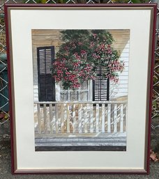 Patricia M Browne Porch Print Framed