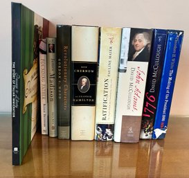 Assorted Books, John Adams, Ratification, Founding Father, Alexander Hamilton, 9 Piece Lot