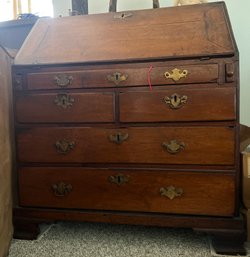 Antique Walnut Chippendale Slant Front Secretary Desk