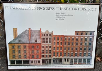 Preservation In Progress: The Seaport District Poster Framed