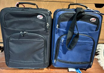 American Tourister Travel/carry On Luggage With Wheels  - 2 Piece Lot