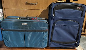 American Tourister Travel/carry On Luggage With Wheels - 2 Piece Lot