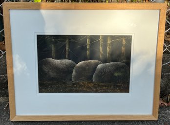 L Olsen Forest Scene Print Framed