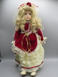 Gorham Petticoats & Lace Doll With Stand