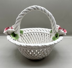 Capodimonte Woven Basket Made In Italy