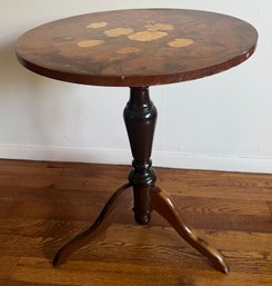 Italian Marquetry Inlaid Side Table