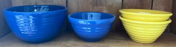 Bauer Pottery Ringware Bowls - 3 Pieces