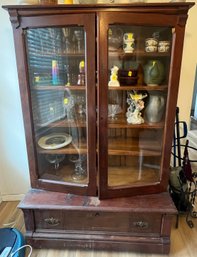 Antique 2 Piece China Cabinet