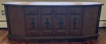 Vintage Credenza With Built-in Speakers