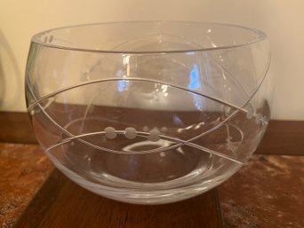 Royal Doulton Crystal Etched Bowl