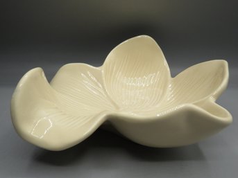 Arhaus Cream Color Magnolia Ceramic Bowl