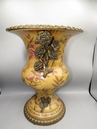 Asian Metal, Ceramic Vase