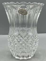 Lead Crystal Vase Made In Japan