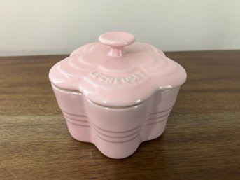 Le Creuset Small Pink Flower Ramekin