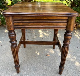 Wooden Spindle Leg Side Table