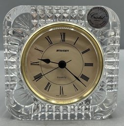Staiger Lead Crystal Desk Clock Made In France