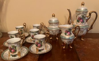 Imperial Porcelain Lusterware Tea Set Lot - 15 Pieces