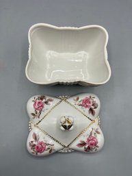 Del Mar Porcelain Trinket Box Made In Japan