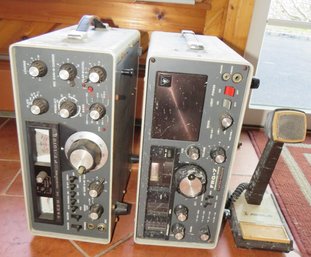 Yaesu Musen Co. Radio Receiver, Transceiver & Johnson Microphone - Lot Of 3/ 1976
