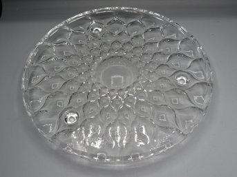 Glass Footed Platter