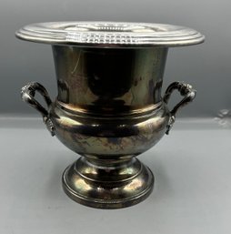 Vintage Crescent Silver Plate Champagne Ice Bucket