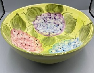 Ceramic Floral Fruit Bowl