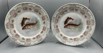 Victoria Carlsbad Austria Porcelain Plates, 10 Piece Lot