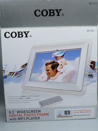 NIB Widescreen Digital Photo Frame With MP3 Player DP-812 - Coby 8.5' New In Box