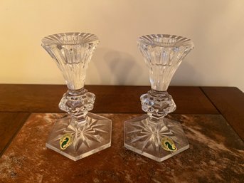 Waterford Crystal Candle Holders - 2 Pieces