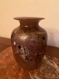 Blown Glass Spotted Vase