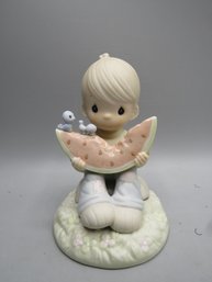 Precious Moments 'water-meloncholy Day Without You' Figurine/#521515/1997