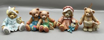 Lot Of 4 Cherished Teddies Figurines