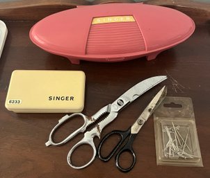 Singer Buttonholer & Sewing Scissors