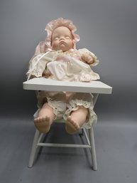 Baby Doll In High-chair