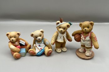 Lot Of 4 Cherished Teddies Figurines