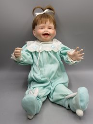 Kathy Hippensteel Baby Doll With Bunny Slippers/6981TD