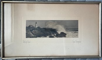 Fred Thompson 'Portland Head' Maine Lighthouse Framed Print